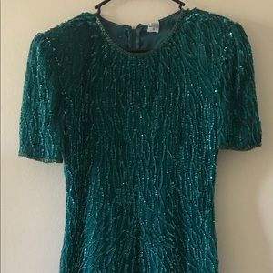 Emerald Green Sequence Dress